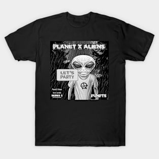 Retro 80's Alien Sci Fi Comic Book Style T-Shirt